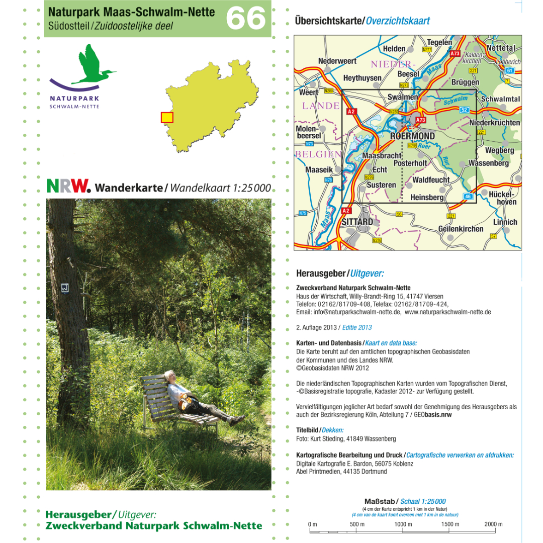 Wanderkarte NRW 66 "Naturpark Maas-Schwalm-Nette (Südwestteil)"