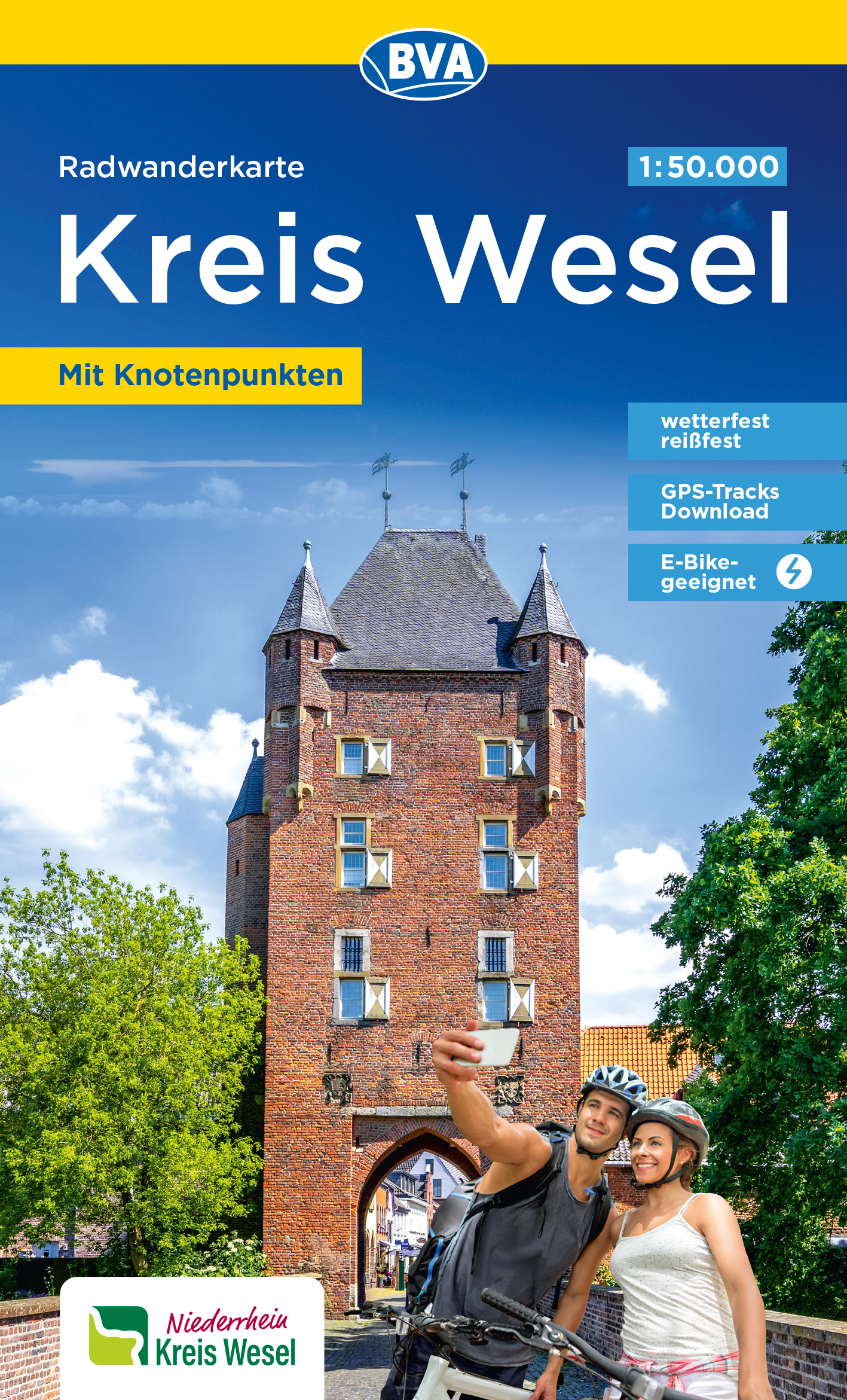 Radwanderkarte Kreis Wesel