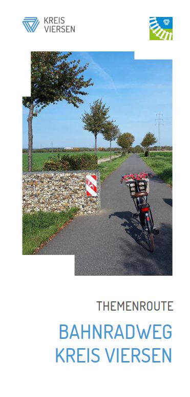 Flyer zum Bahnradweg im Kreis Viersen