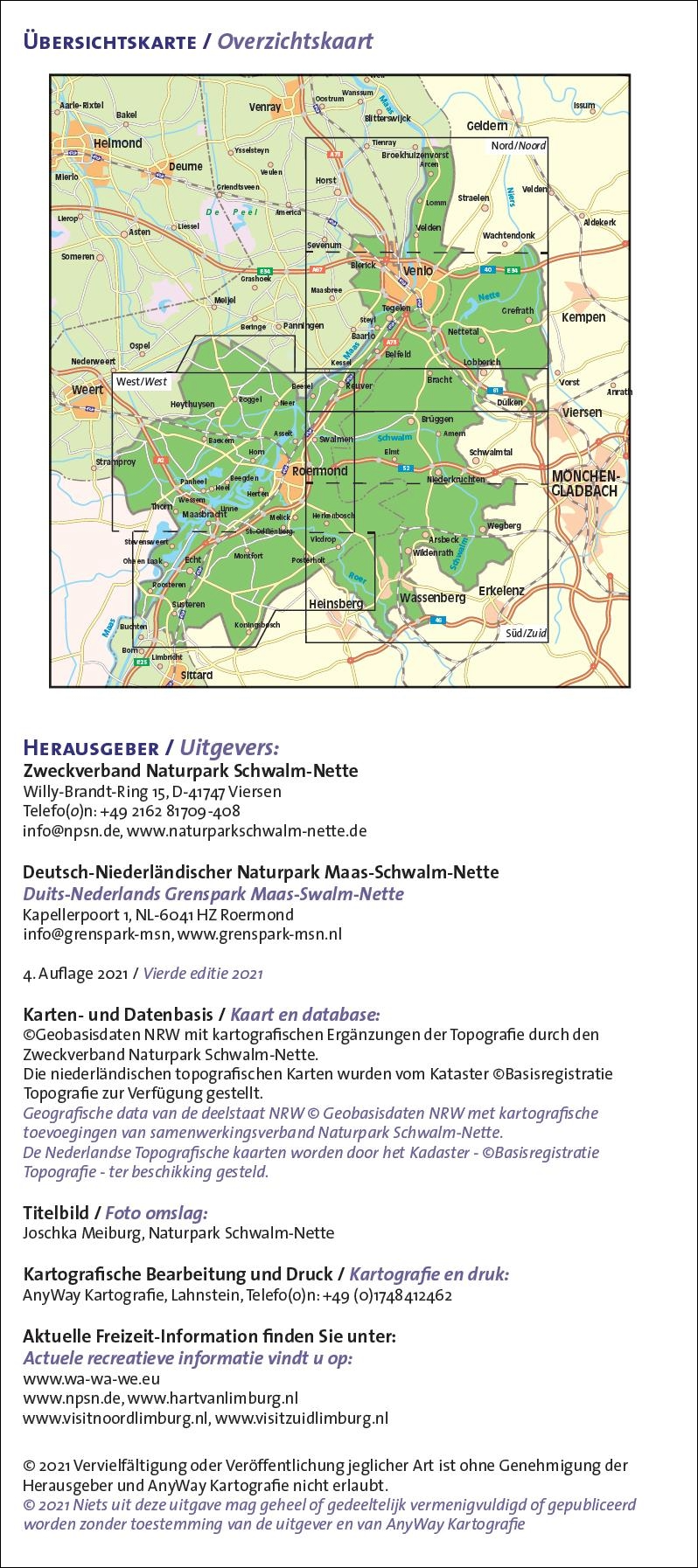 Wanderkarte Naturpark (Maas-)Schwalm-Nette / Nord