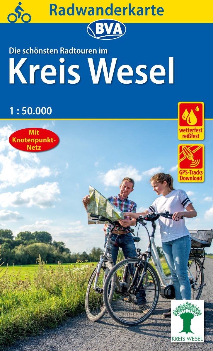 Radwanderkarte Kreis Wesel